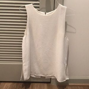 Textured White Blouse